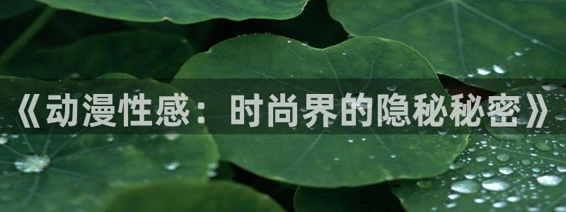 奇漫屋漫画阅读目录:《动漫性感:时尚界的隐秘秘密》配图